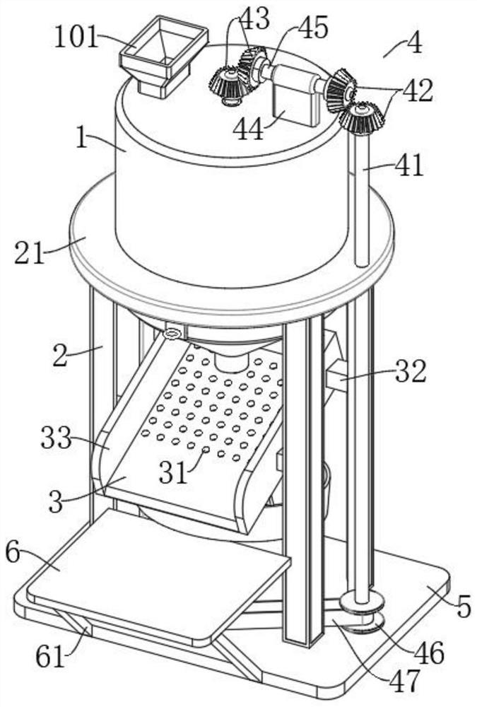 Preparation device and preparation method of feed for ginseng byproducts