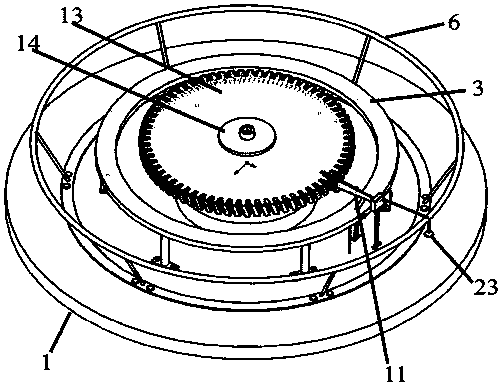 Vibration test device for damped mistuned blade-disk with damping block structure