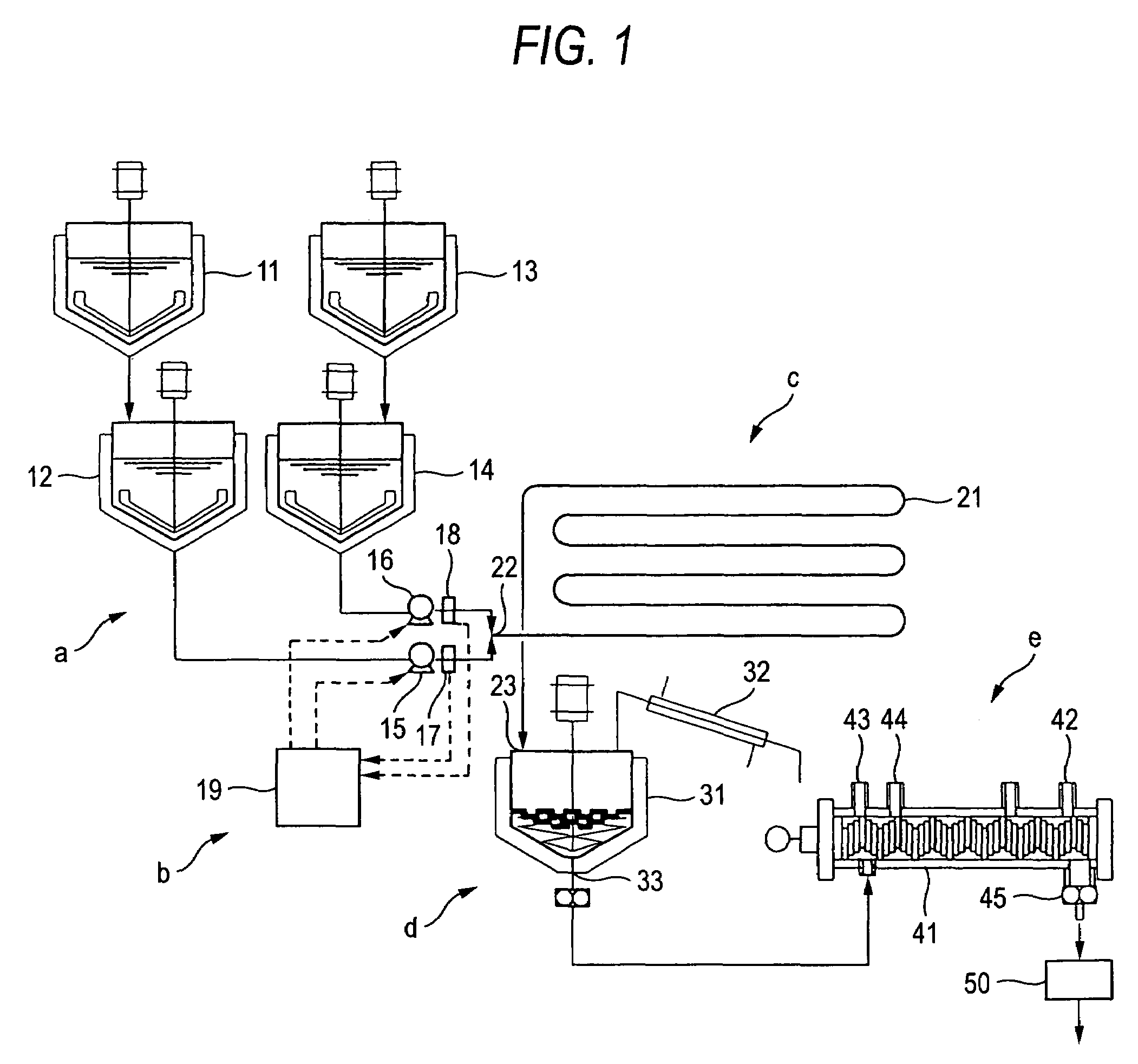 Method for continuous production of polyamide