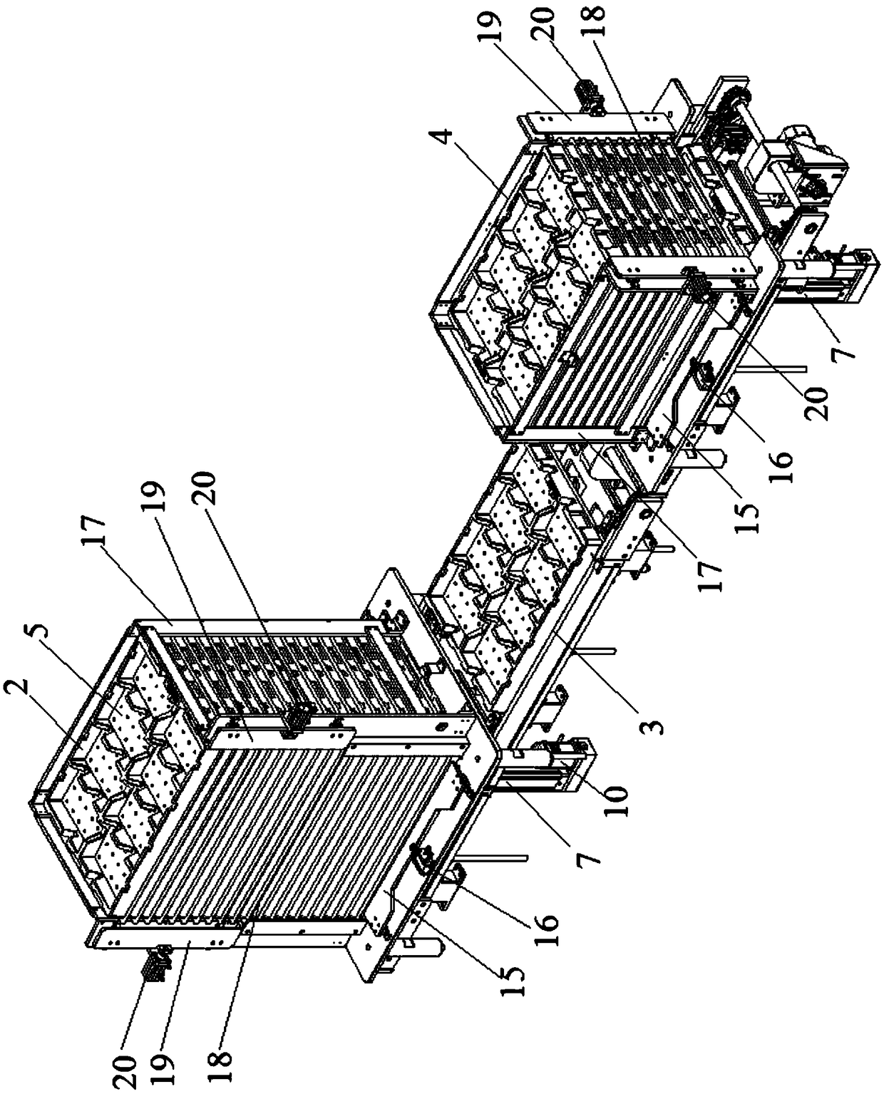 Tray-type automatic board collector and use method thereof