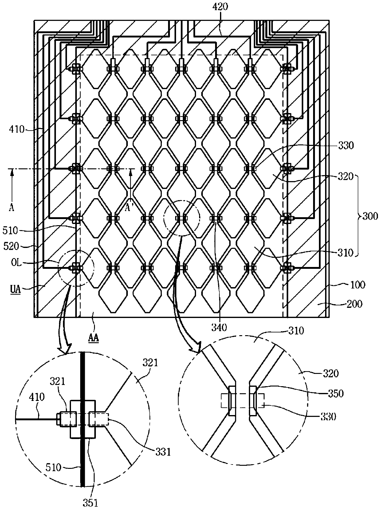 Touch panel and touch device including the touch panel