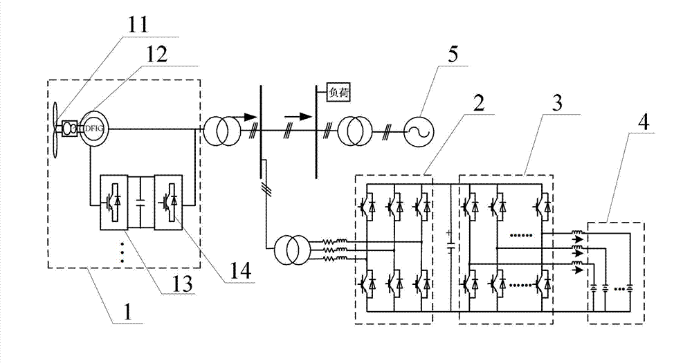 Power optimal distribution control method of energy storage of all-vanadium redox flow battery used in high-capacity wind power plant