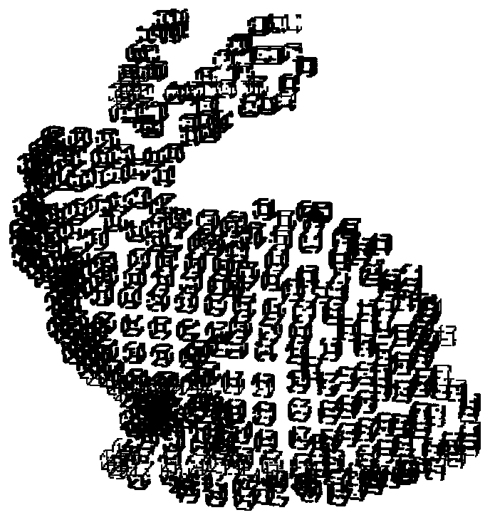 Morphological graphic processing-based point cloud data smoothing method