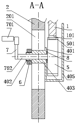 Dismounting tool for brake disc mounting flange