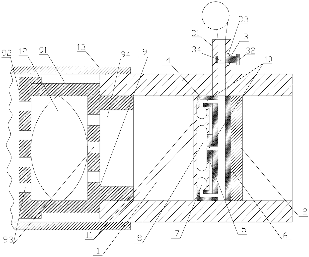 Double-balloon valve mechanism with medicine bin