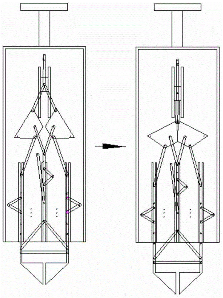 Metamorphic mechanism type dumping excavator