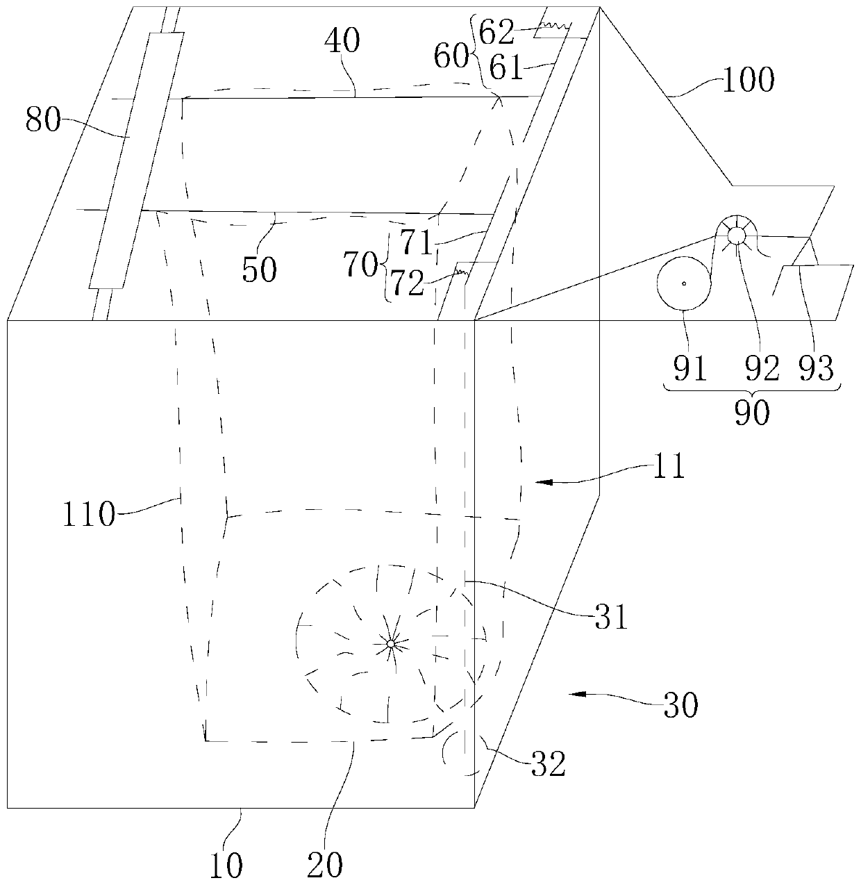 Bag-opening packaging garbage bin