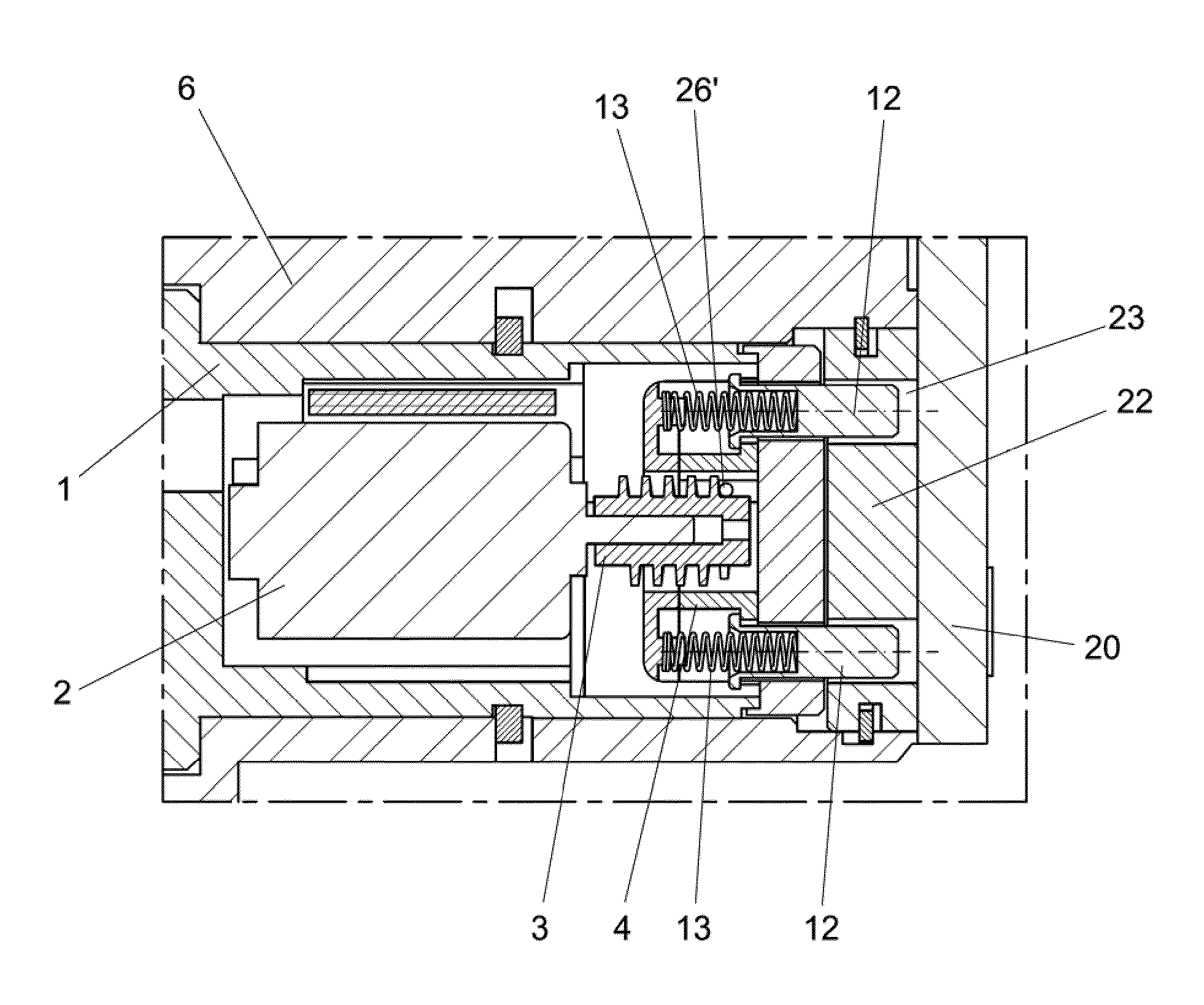 Clutch mechanism applicable to electromechanical cylinders for locks