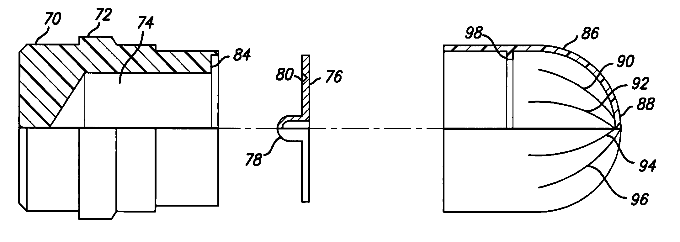 Liquid filled less lethal projectile