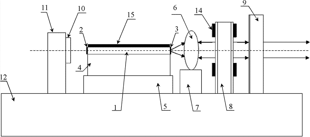 External cavity type single-wavelength tunable laser using FP (Fabry-Perot) laser as grain light source