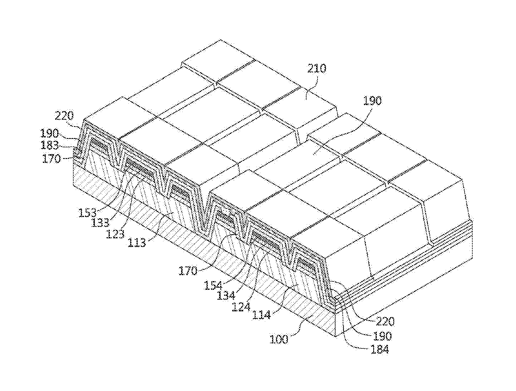 Wafer level light-emitting diode array