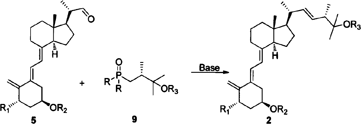 Method for preparing intermediates for synthesizing 25-hydroxyvitamin D2 and 1 alpha, 25-dihydroxyvitamin D2