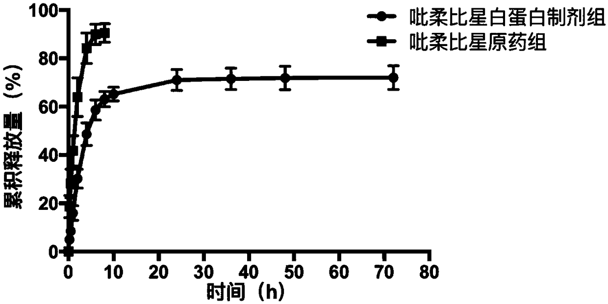 Albumin-binding anthracycline antitumor antibiotic preparation and preparation method thereof