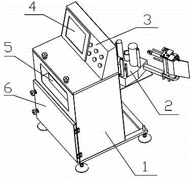 Device and method integrating automatic label printing, real-time attachment and verification