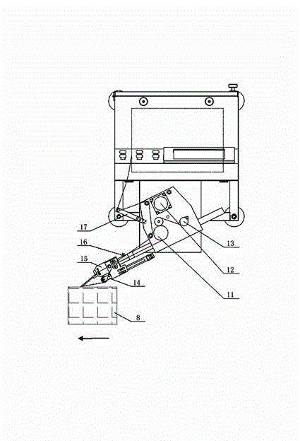 Device and method integrating automatic label printing, real-time attachment and verification