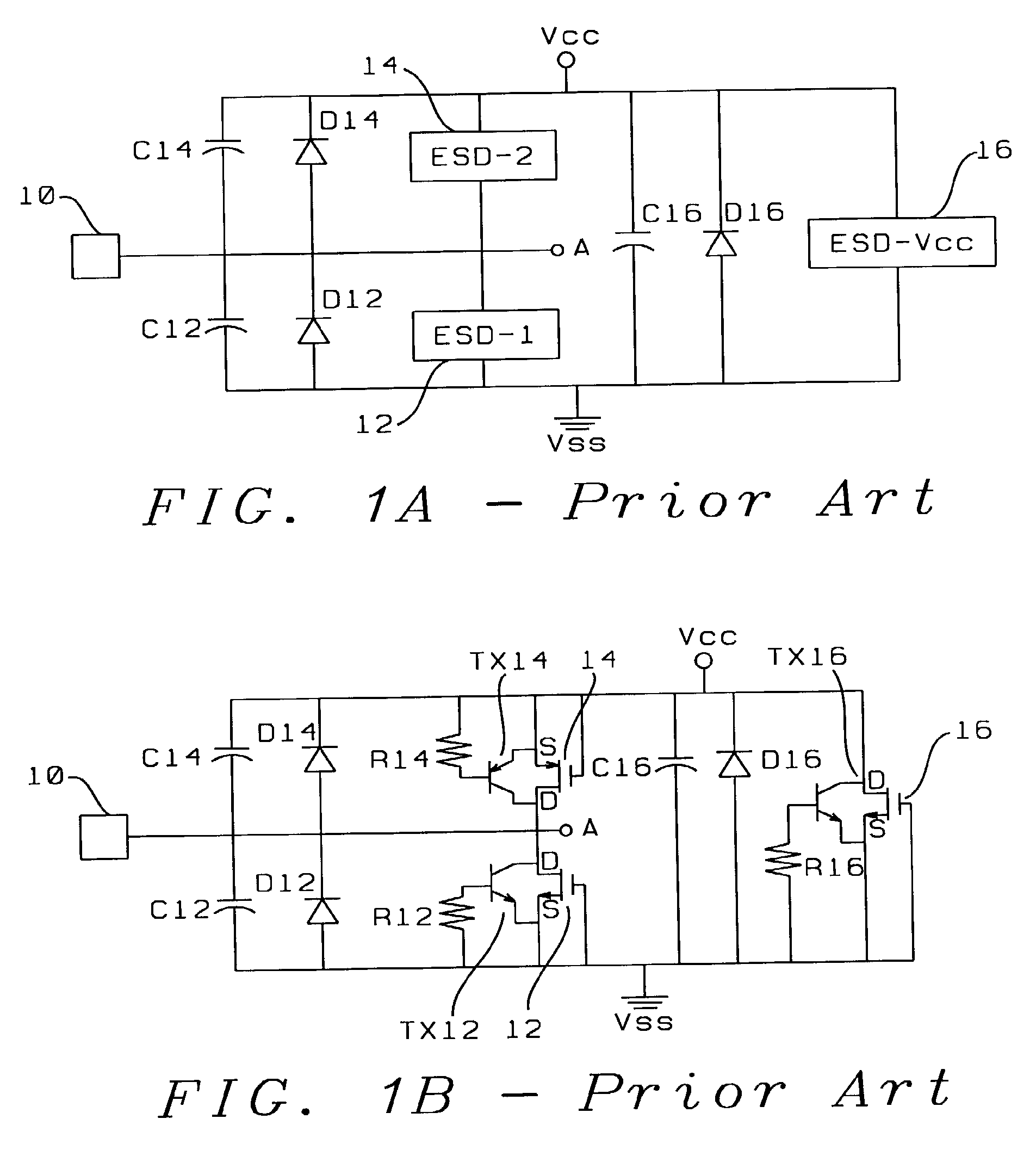 Novel method for four direction low capacitance ESD protection