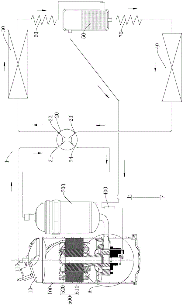 Compressor and heat exchange system comprising same