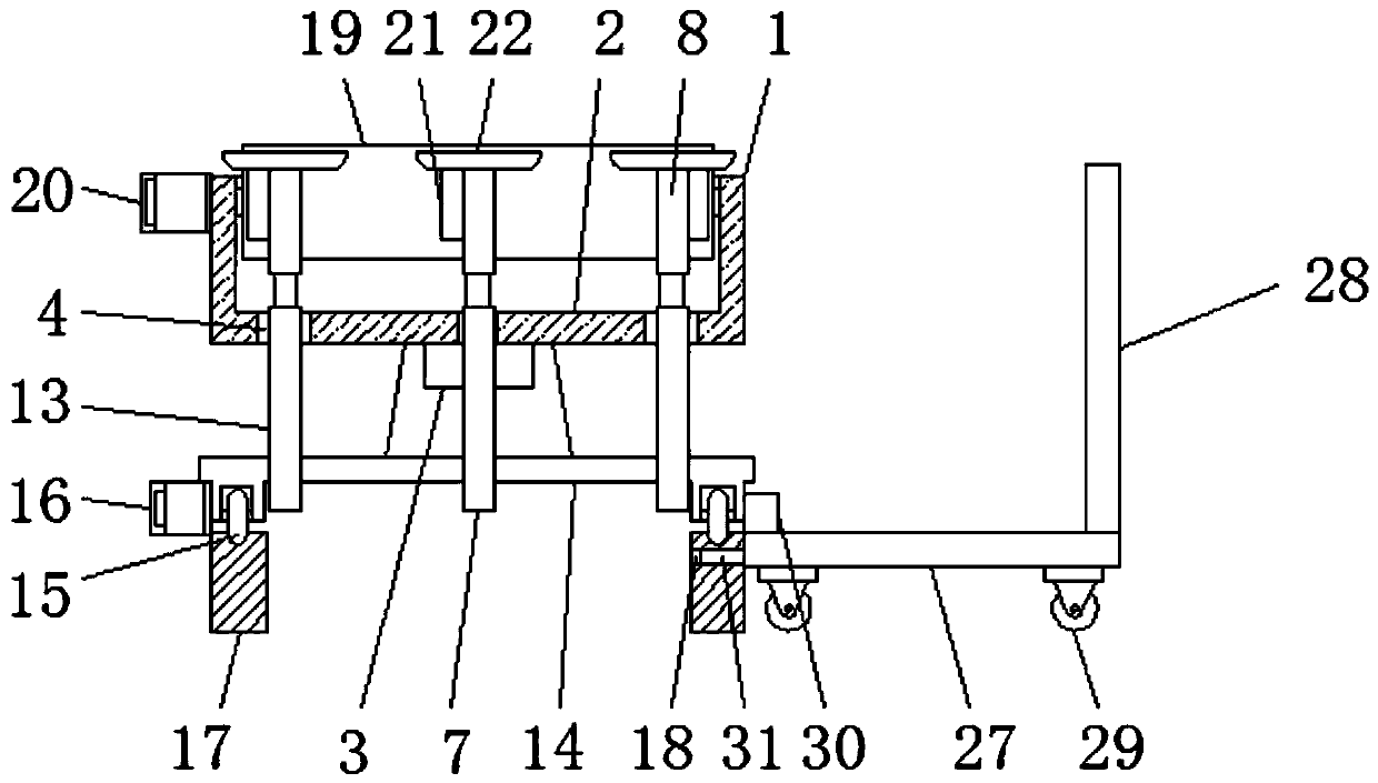 Cutting automatic feeding device for sheet metal production