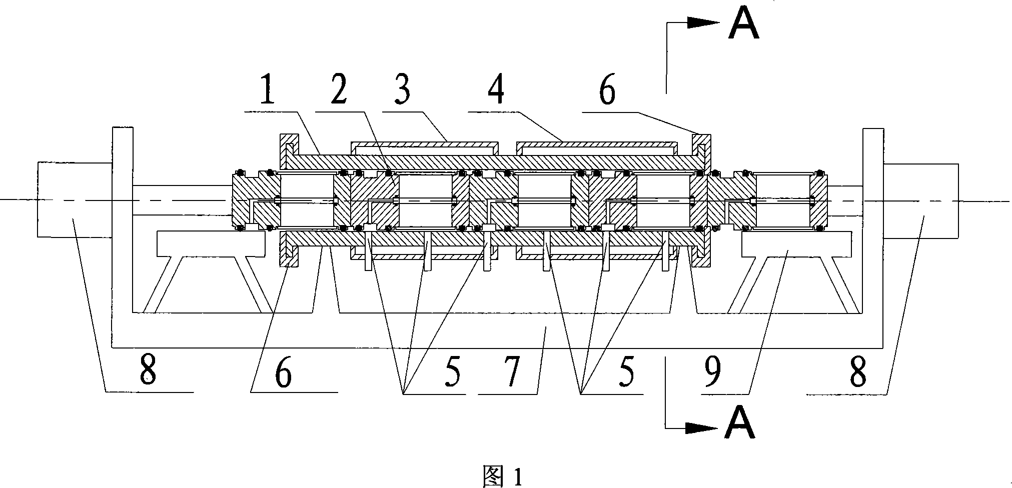 Supercritical fluid continuous yarn dyeing instrument