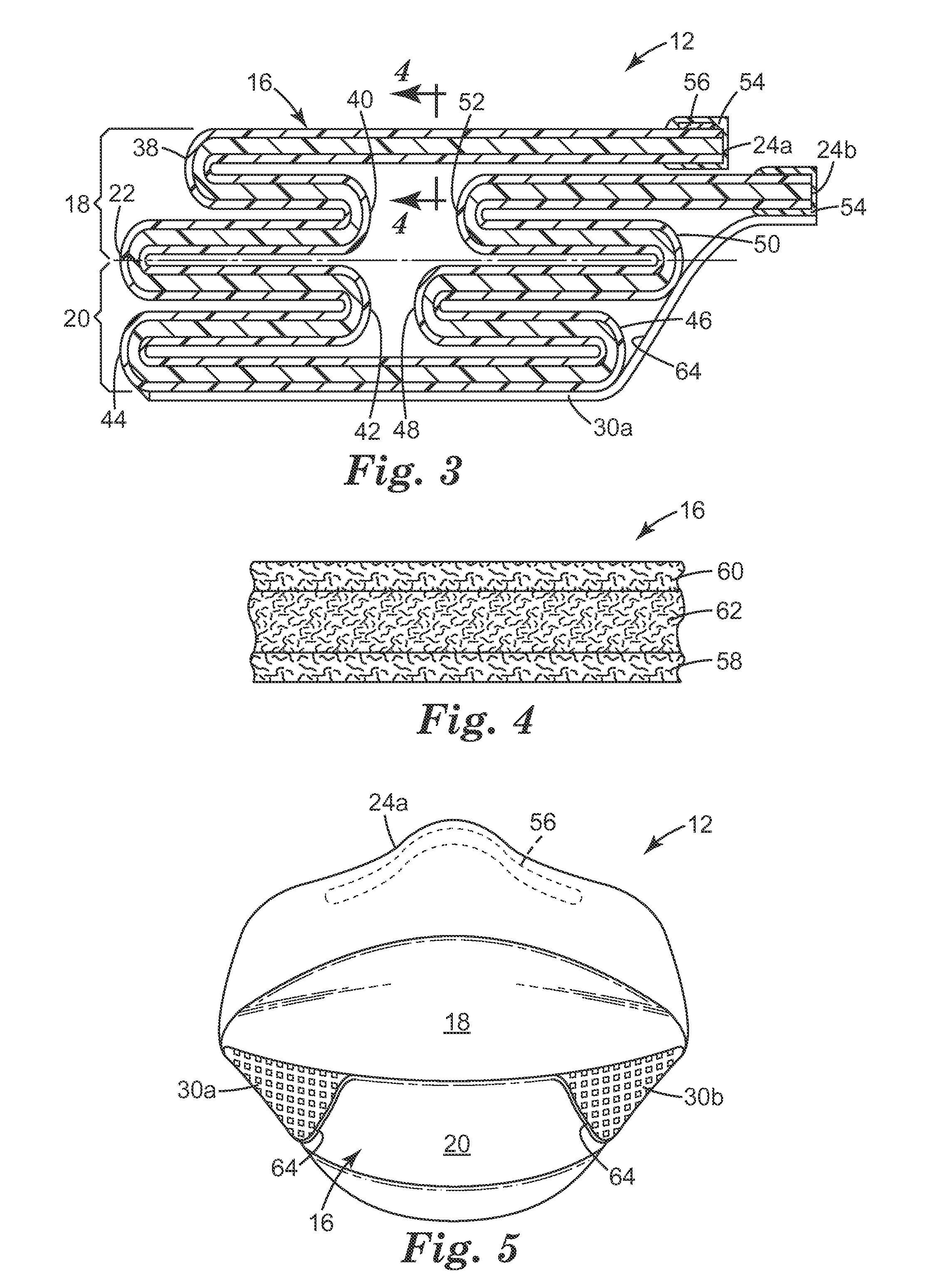 Filtering face-piece respirator having folded flange