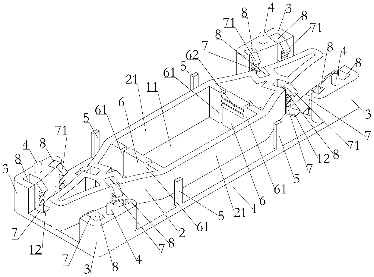 Harness separator and battery pack