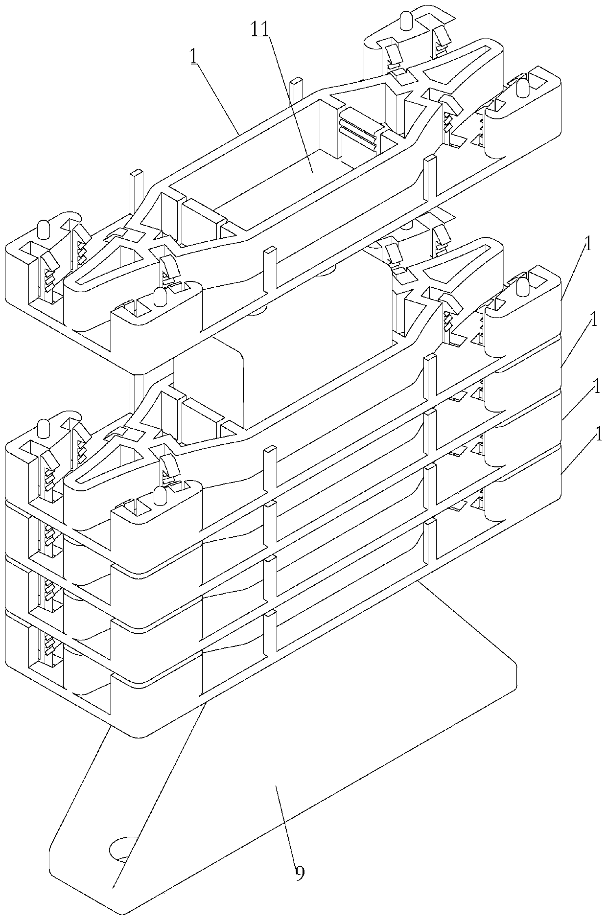 Harness separator and battery pack