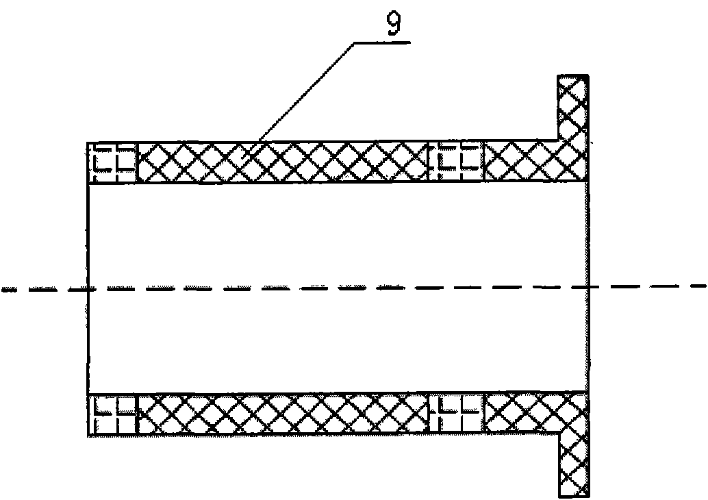 Permanent magnet synchronous motor without stator iron core