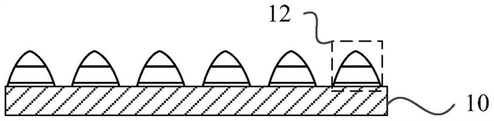 Patterned composite substrate, preparation method and LED epitaxial wafer