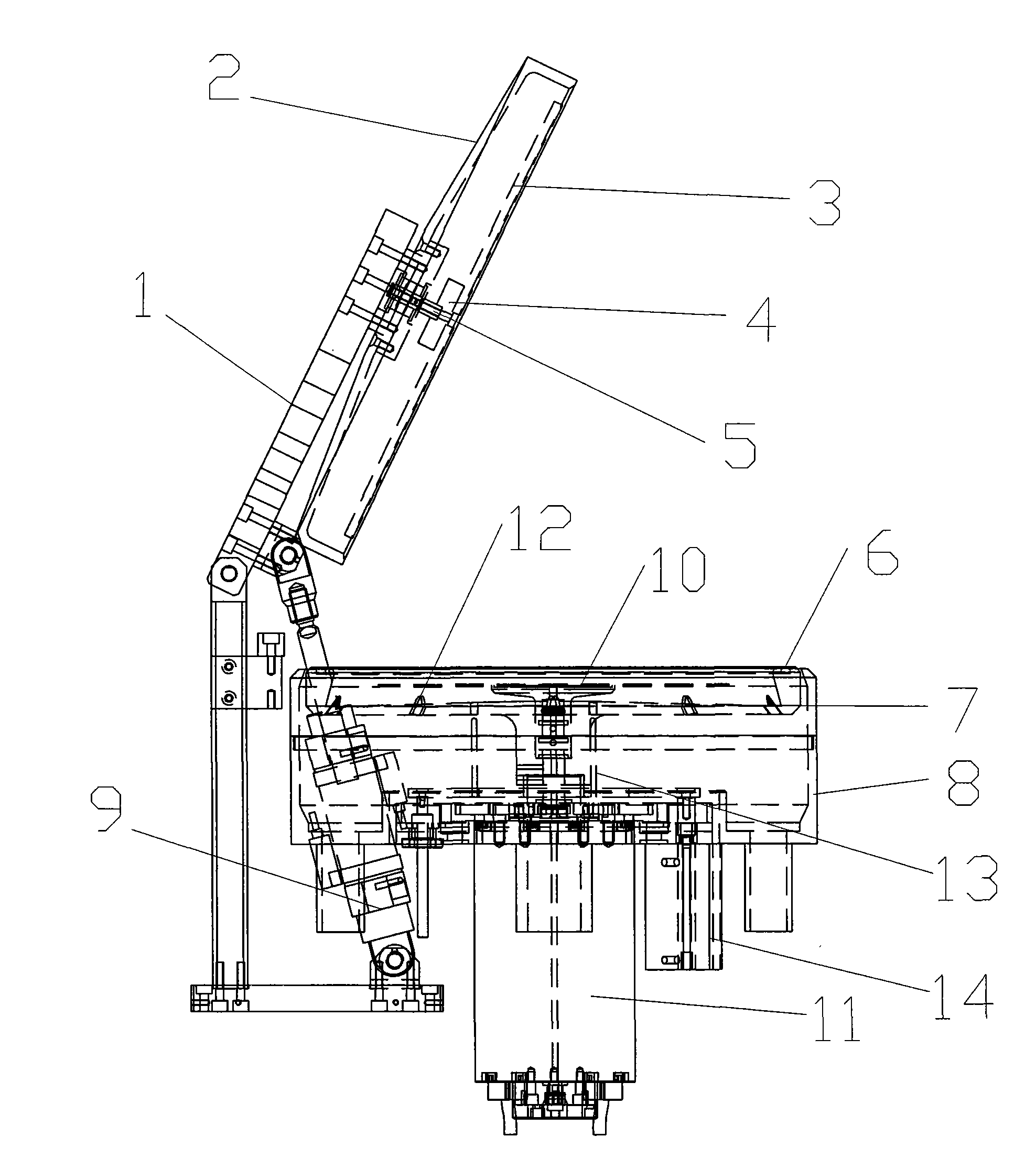 Glue spreading device