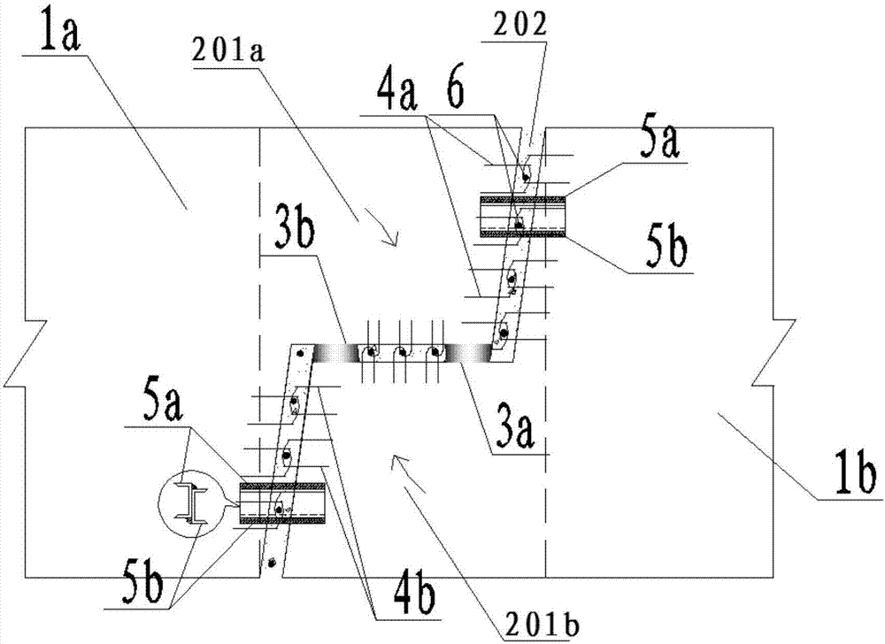 Ultra-short closure section of rotation construction bridge and construction method thereof