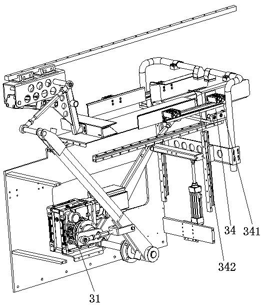 Material conveying and pushing method of prefabricated bag packaging machine