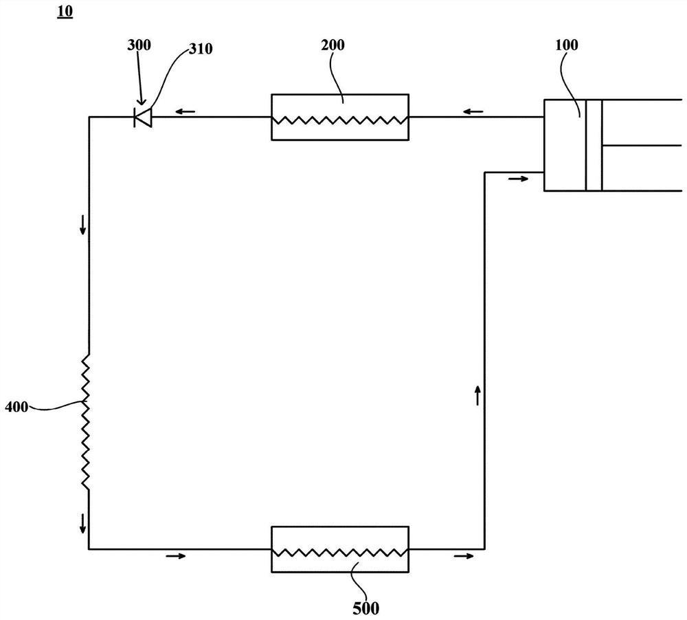 Refrigerating system and refrigerator