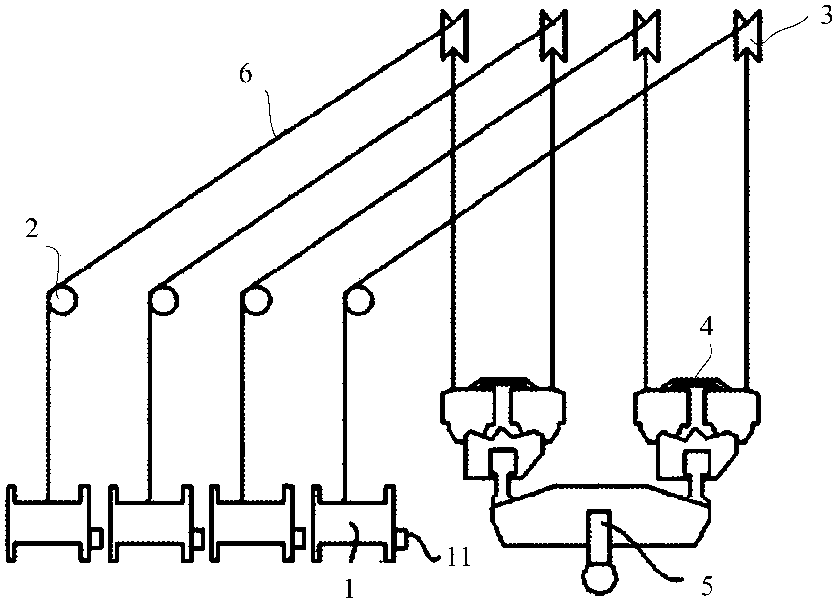 Multi-winch synchronization control method and control system