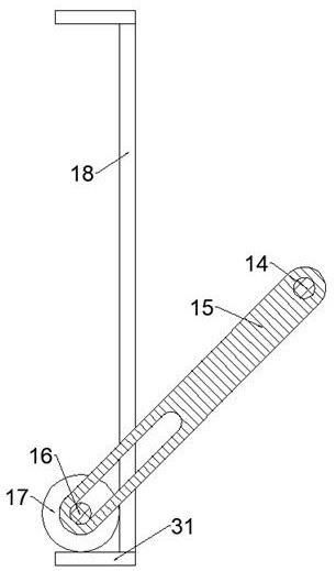 Suspended ceiling joint band pasting device capable of transitioning wall corner