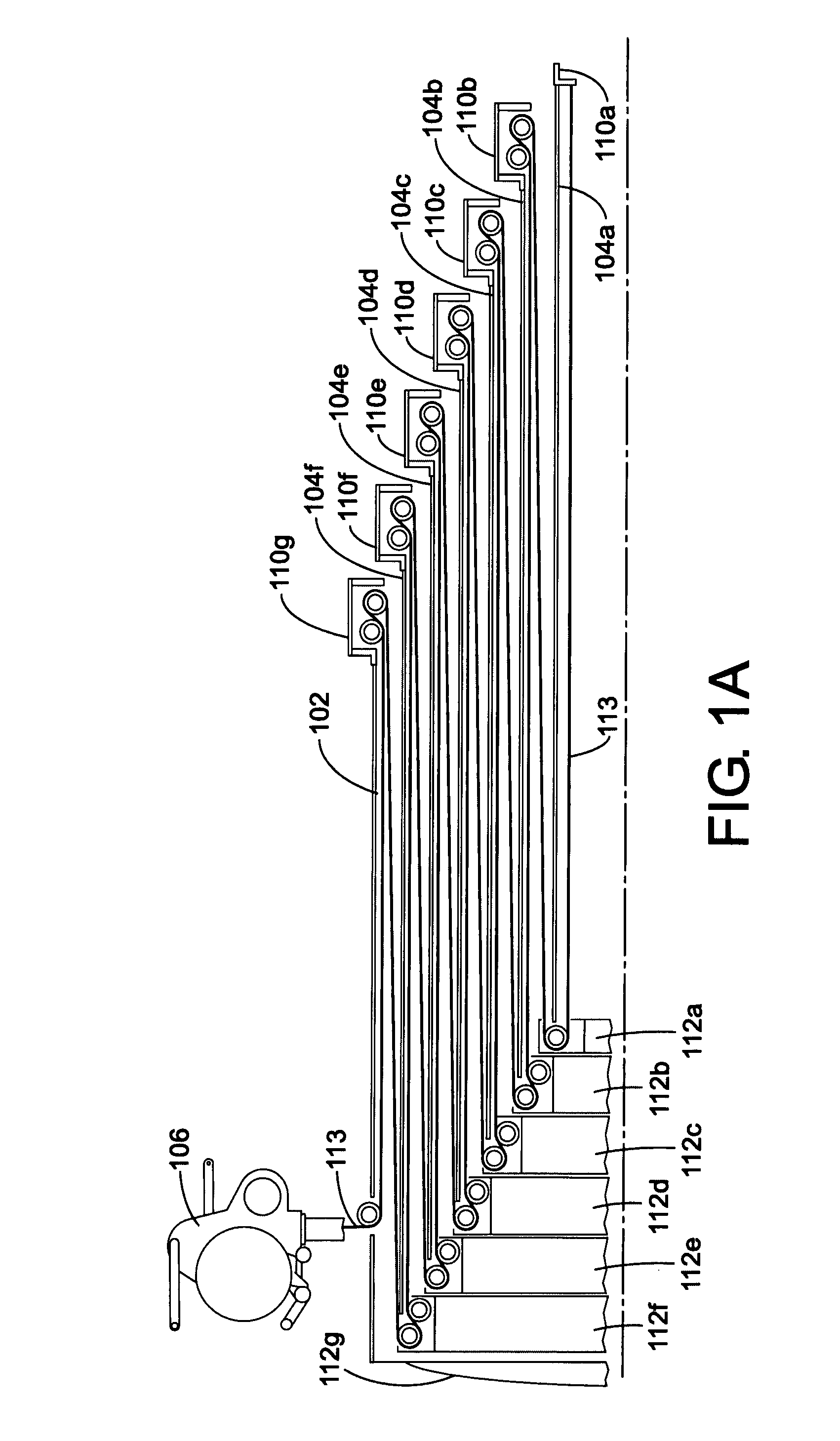 Strap driven field mast