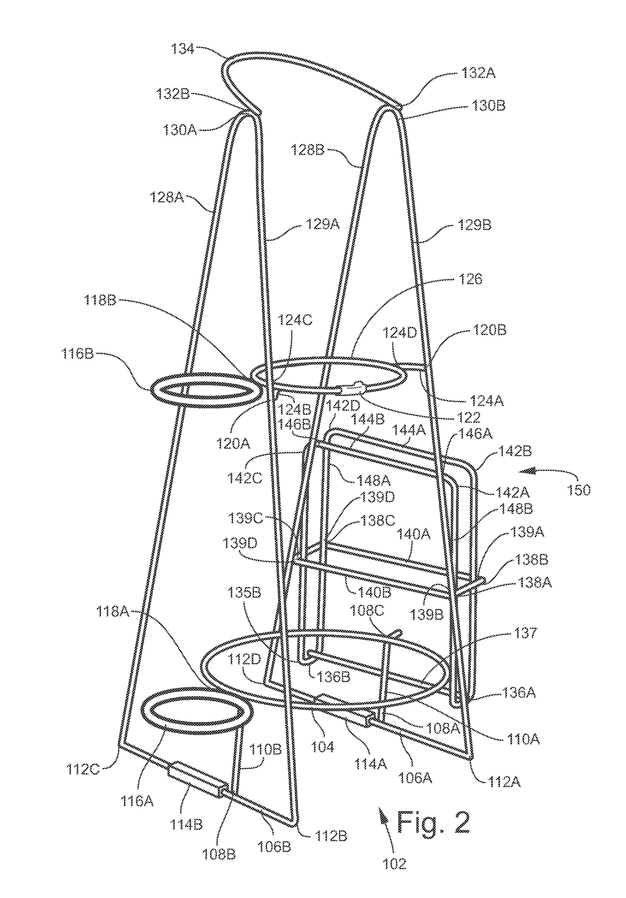 Liquid holder system with arched support and adjustable clasp