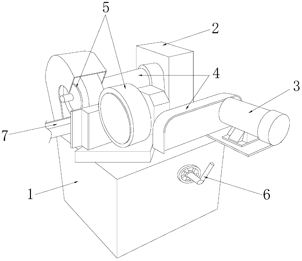 Grinding machine for high-strength titanium alloy production