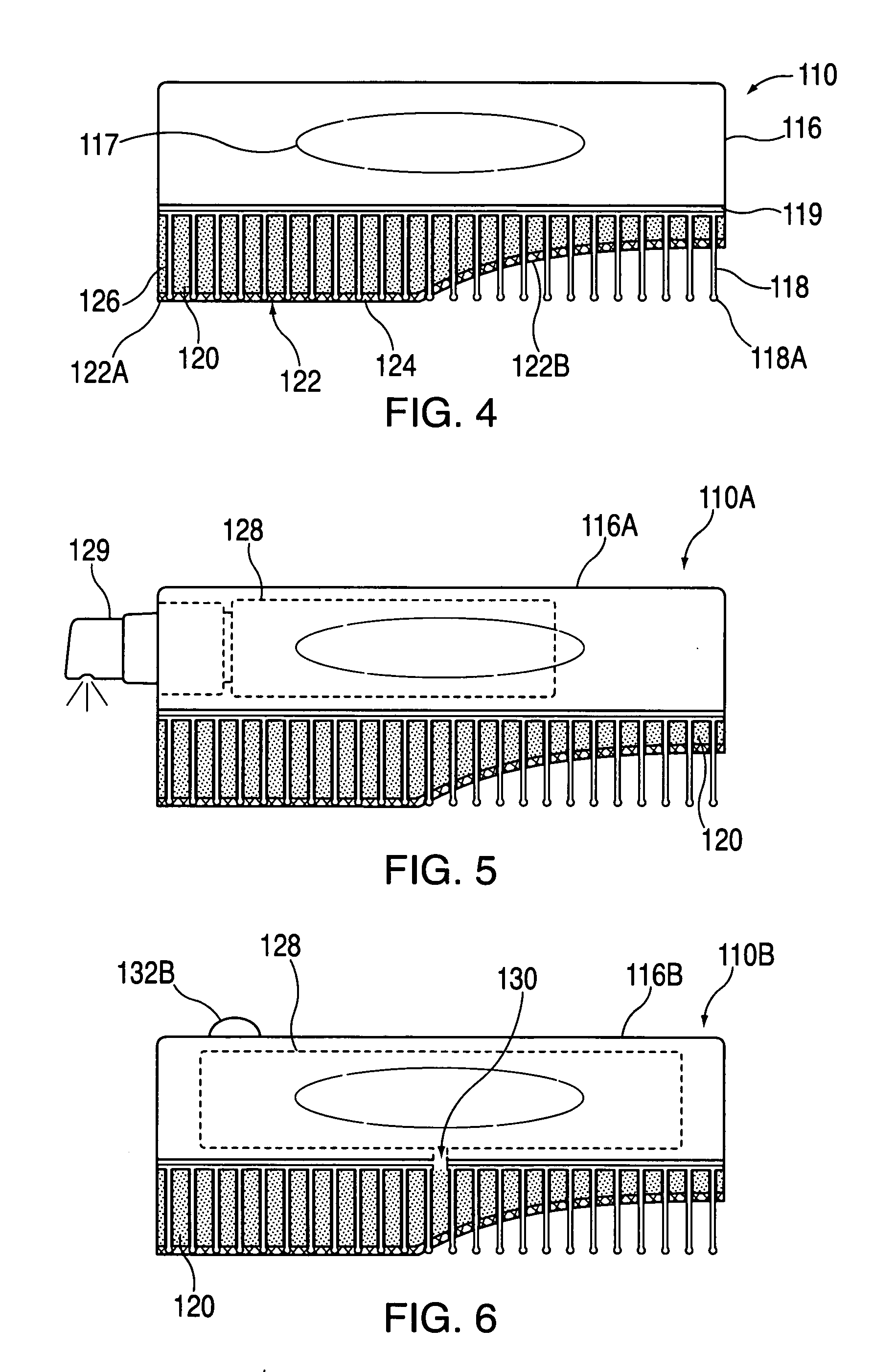 Self-cleaning brush with a flexible matrix