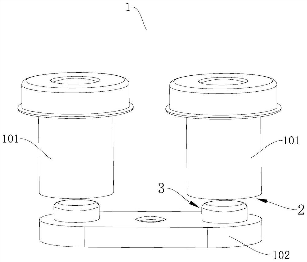 Conductive contact structure and relay