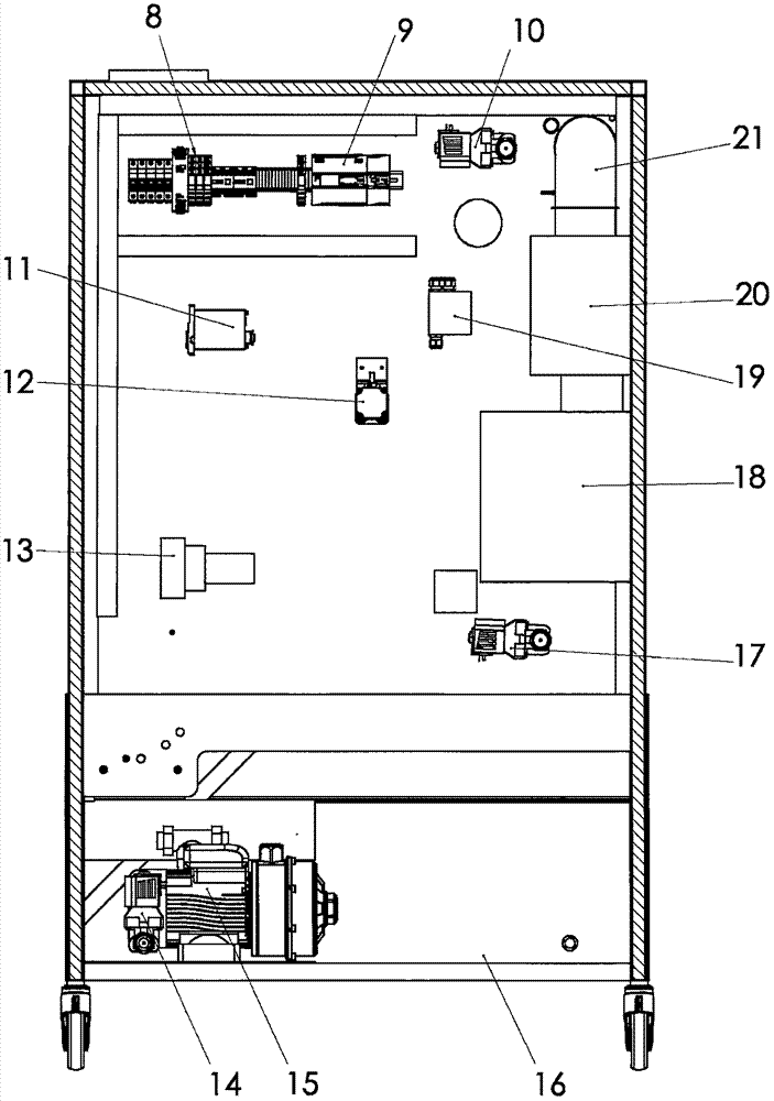 Full-automatic washing, disinfecting and drying integrated machine for air respirator