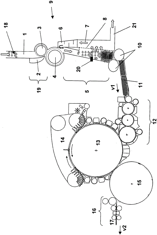 Method and device for adjusting fiber feed to carding machine