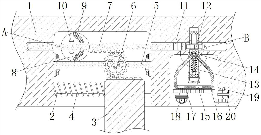 Smart home security door auxiliary device capable of preventing surveillance camera from being damaged