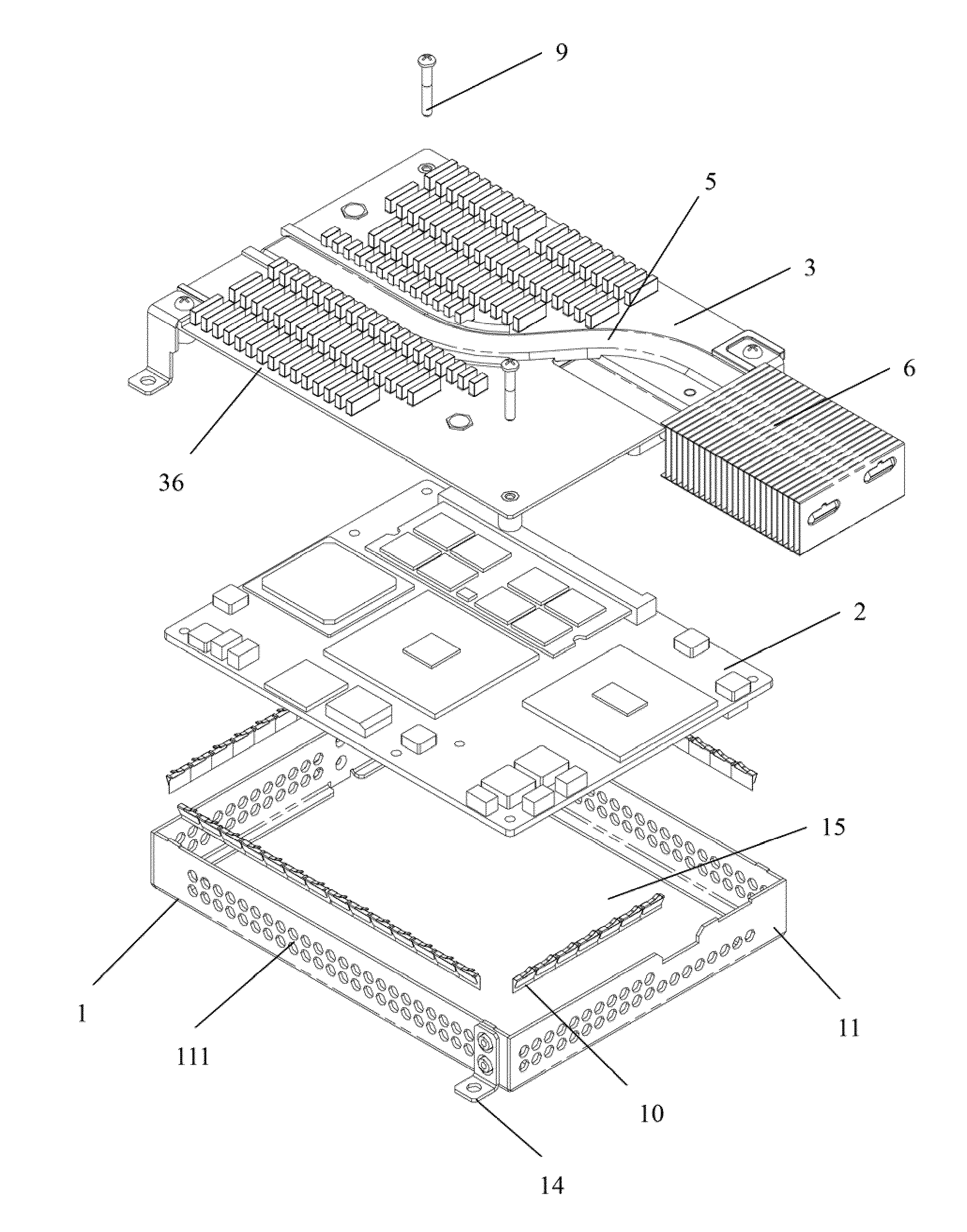 Shielded and insulated heat removing system