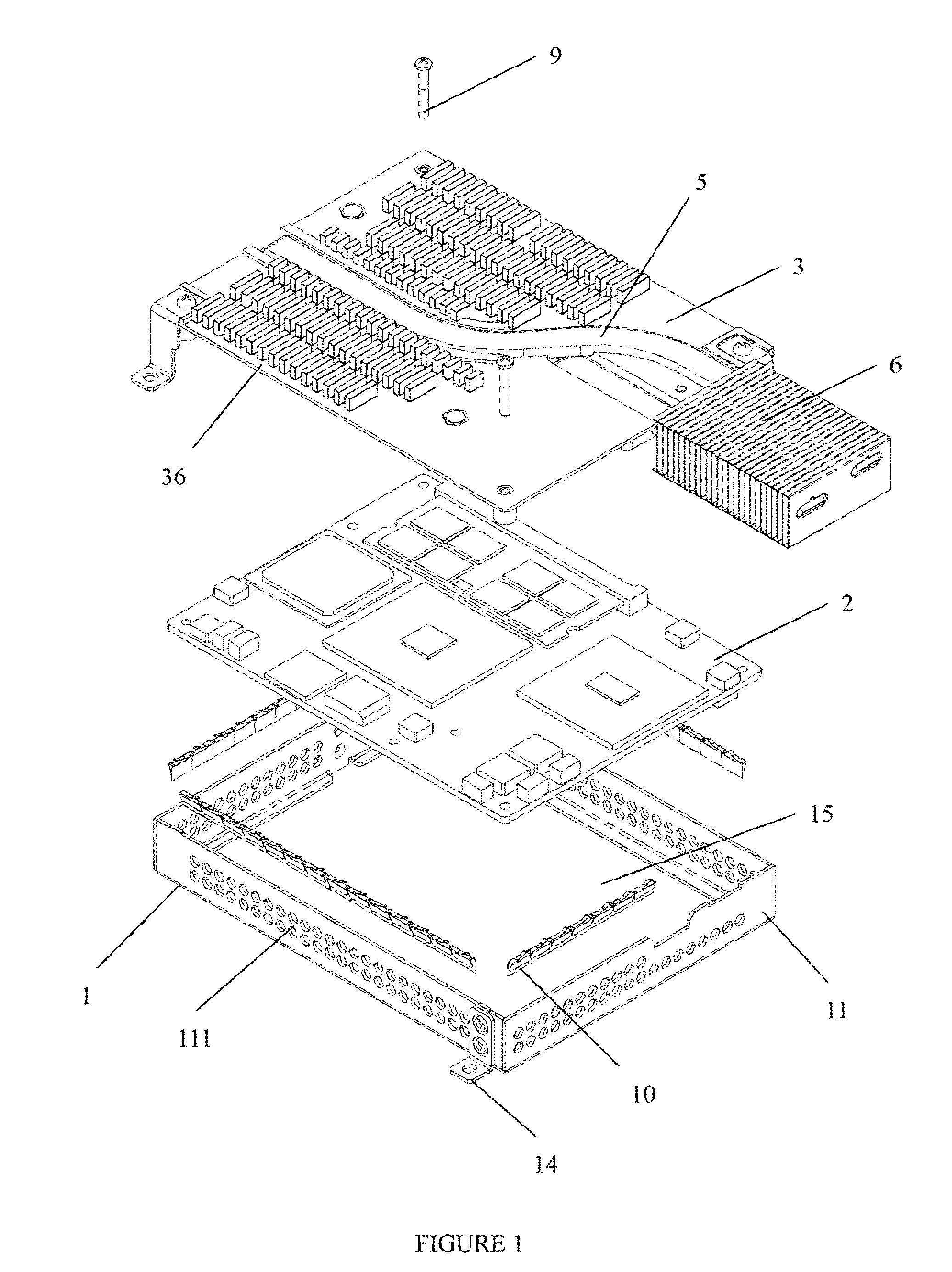 Shielded and insulated heat removing system