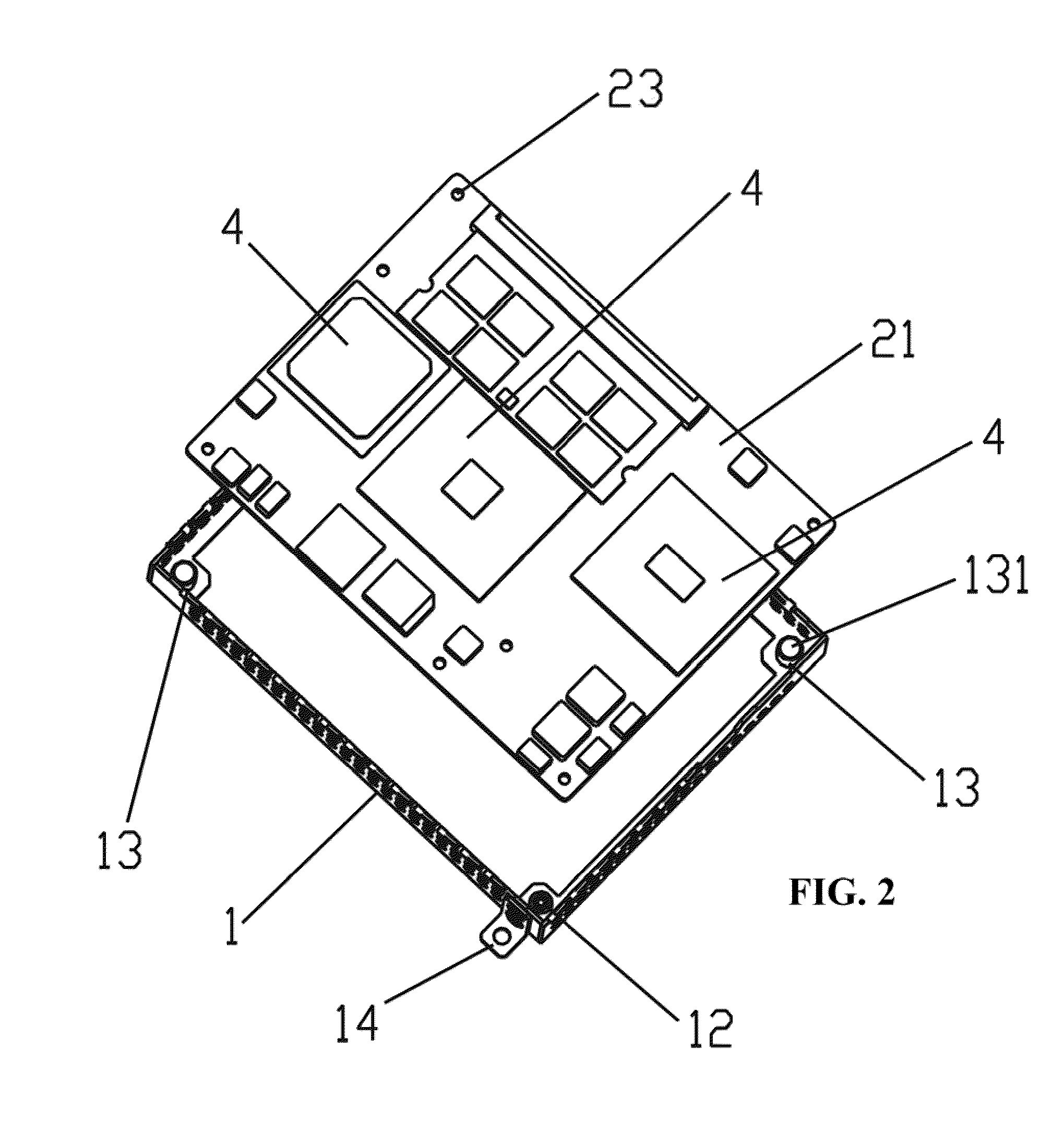 Shielded and insulated heat removing system