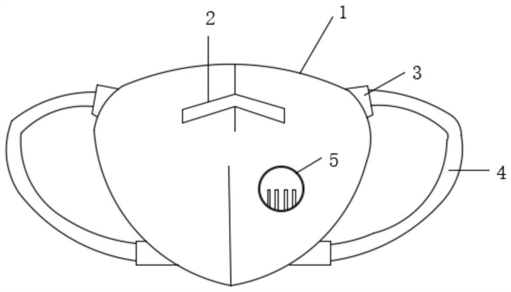 Antiviral mask and production process thereof