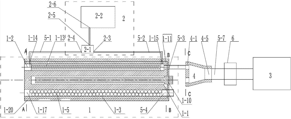 Gaseous extinguishing agent concentration measure apparatus