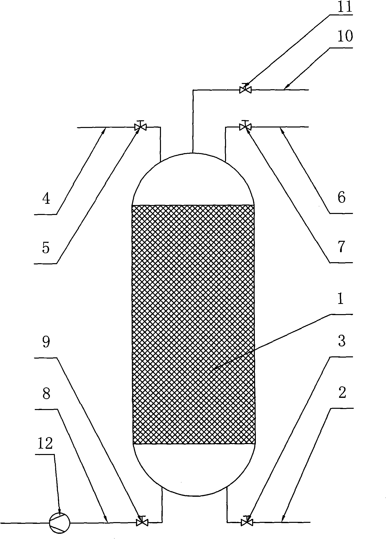 Device and method for recycling volatile substances by utilizing adsorbent bed