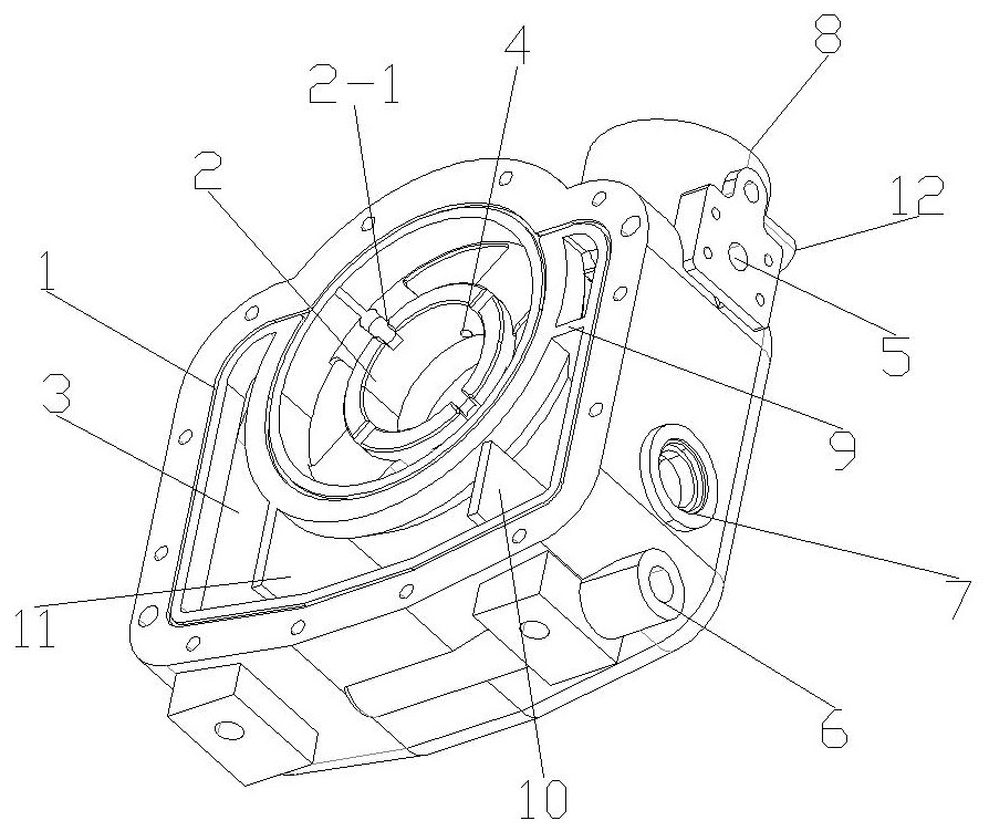 Oil-gas cavity shell of scroll compressor