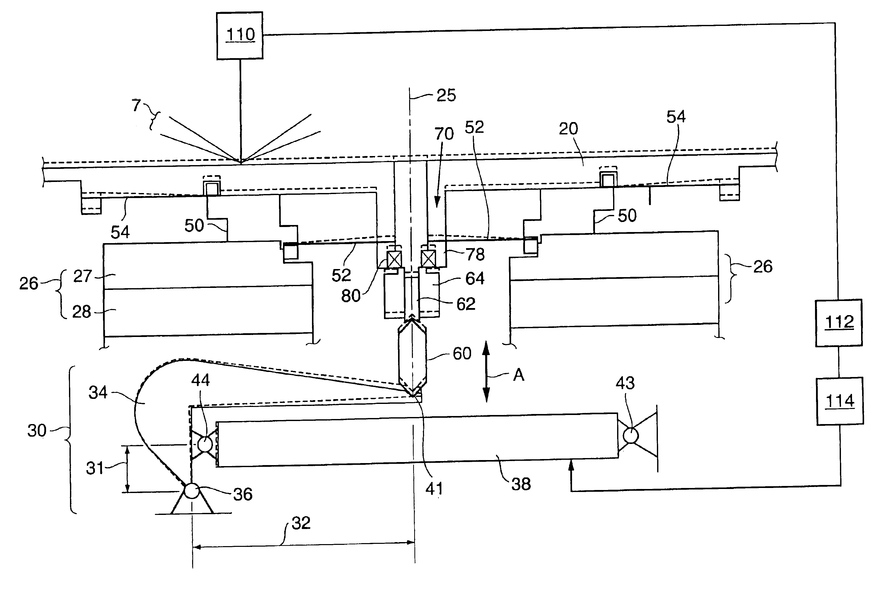 Rotational stage with vertical axis adjustment